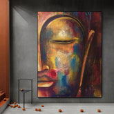 Canvas - Half Face Buddha
